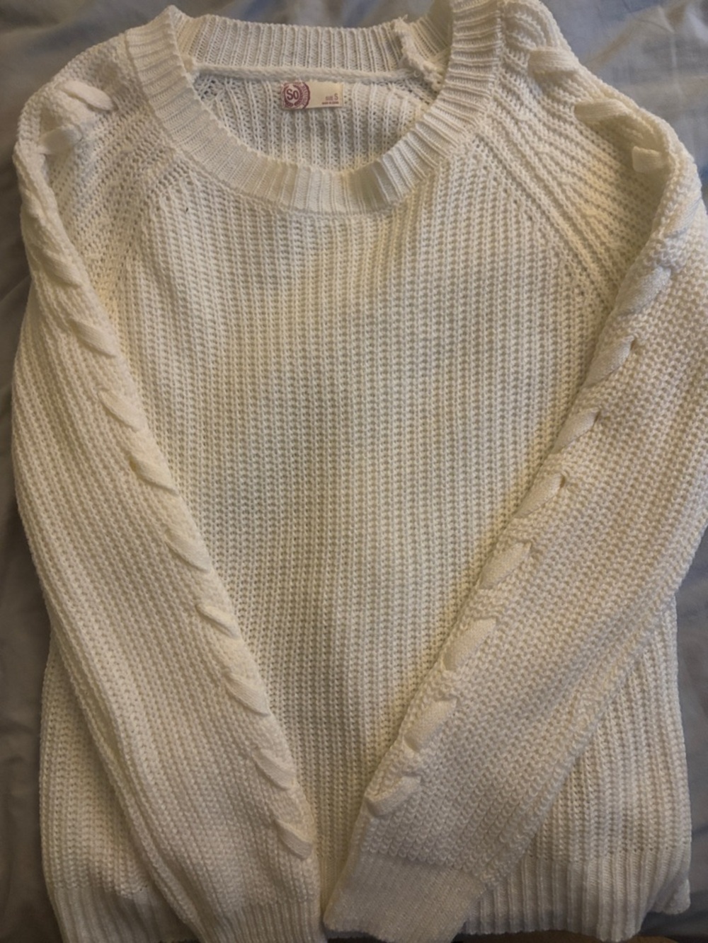Women’s Cream Knit Sweater .. small